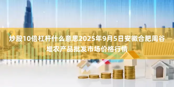 炒股10倍杠杆什么意思2025年9月5日安徽合肥周谷堆农产品批发市场价格行情